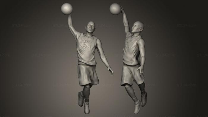 Statues of famous people (Kobe Bryant, STKC_0058) 3D models for cnc
